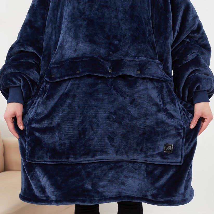 USB Heated Blanket Hoodie – Cozy Wearable Warmth