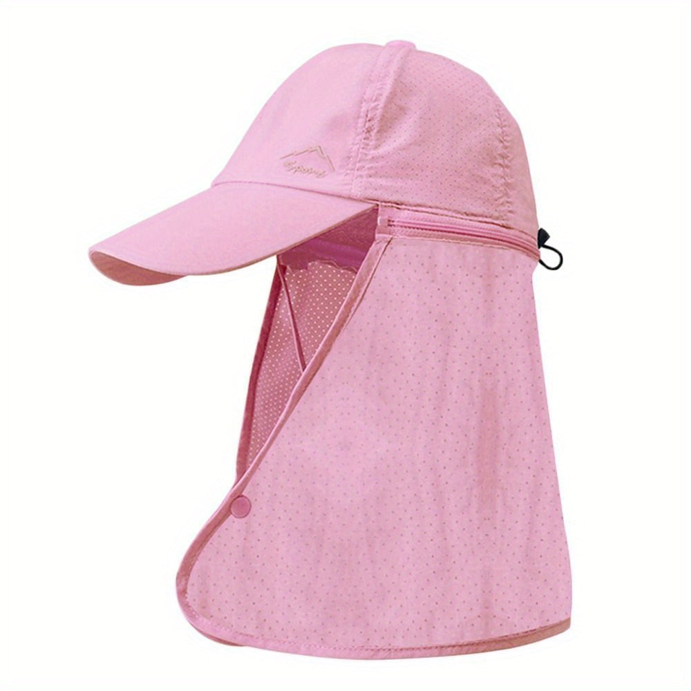 UV-Protective Trucker Cap with Neck Flap for Outdoor Adventures