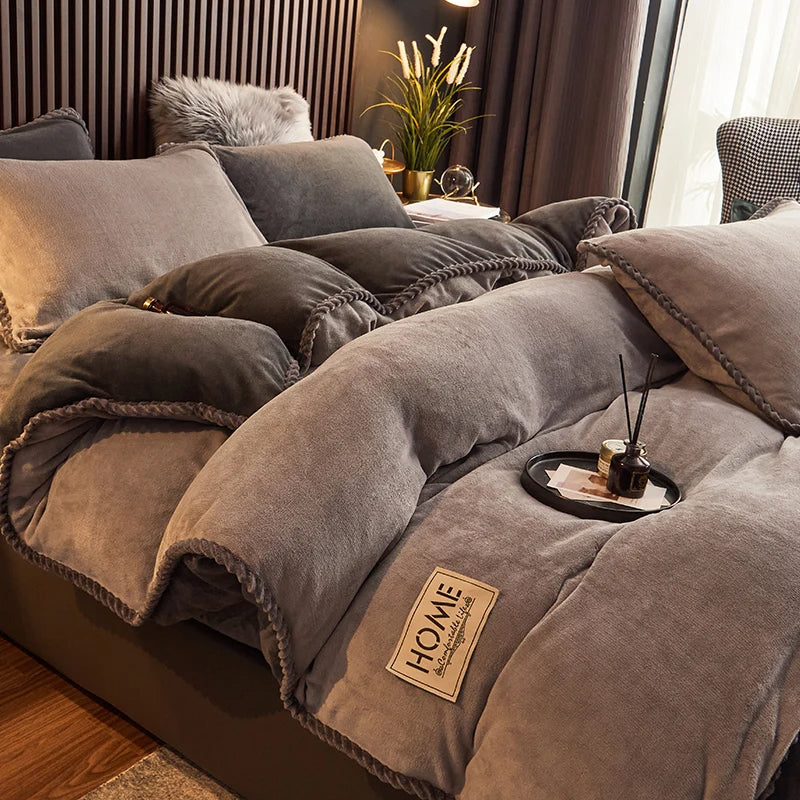 Velvet Fleece Comforter Set