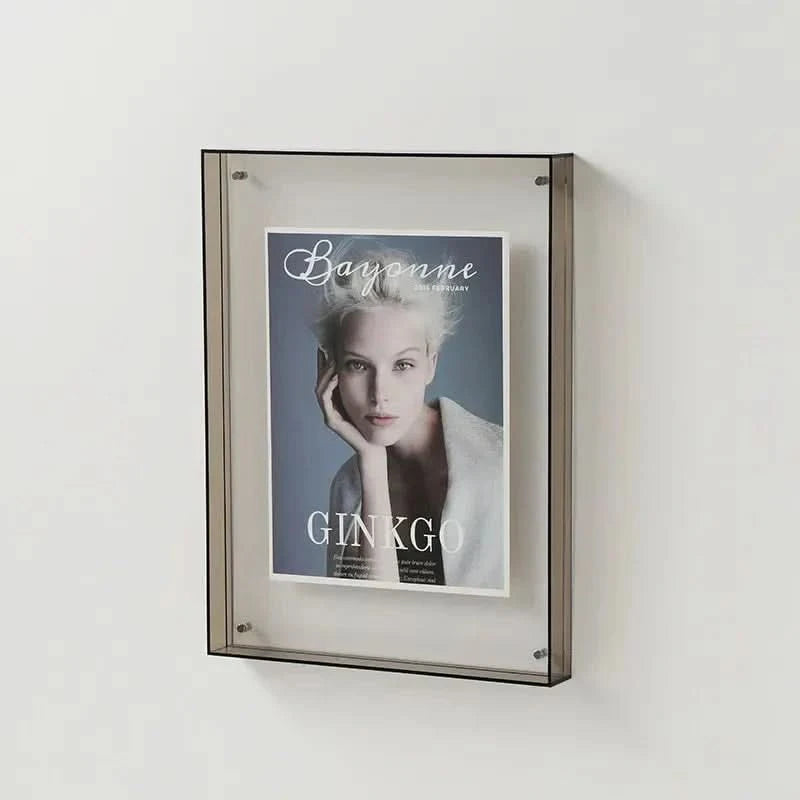 Vibrant Acrylic Photo Frame with Transparent Coloured Edges