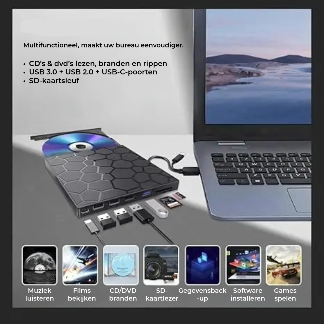 View All CDs and DVDs Directly on Any Computer or Laptop