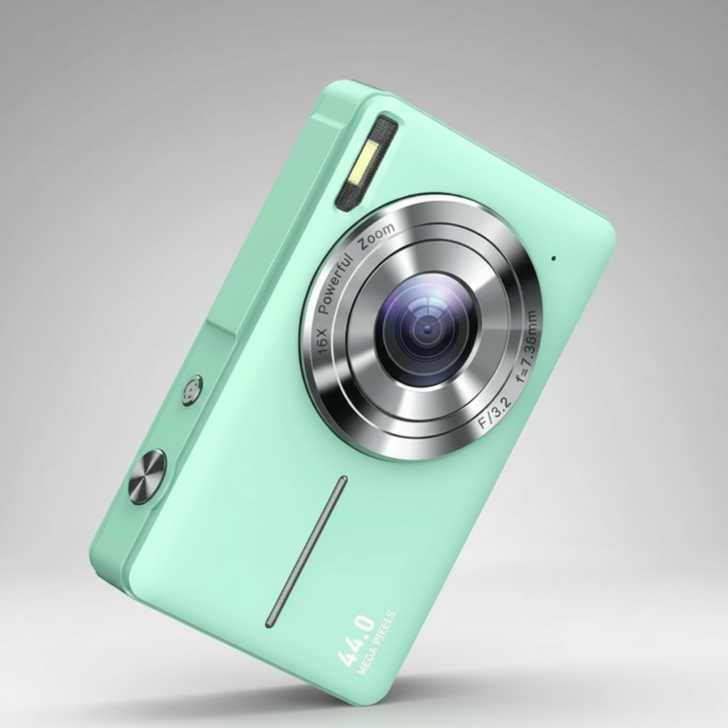 Vintage Digital Camera with Modern Features