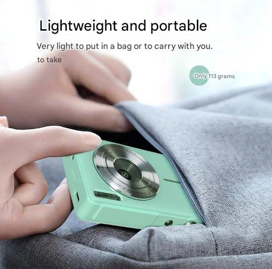 Vintage-Style Compact Digital Camera with 1080p HD