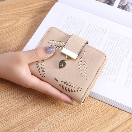 Wallet with Leaf Charm Design