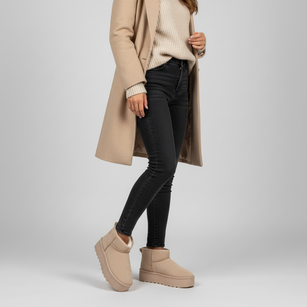 Warm Lined Winter Ankle Boots
