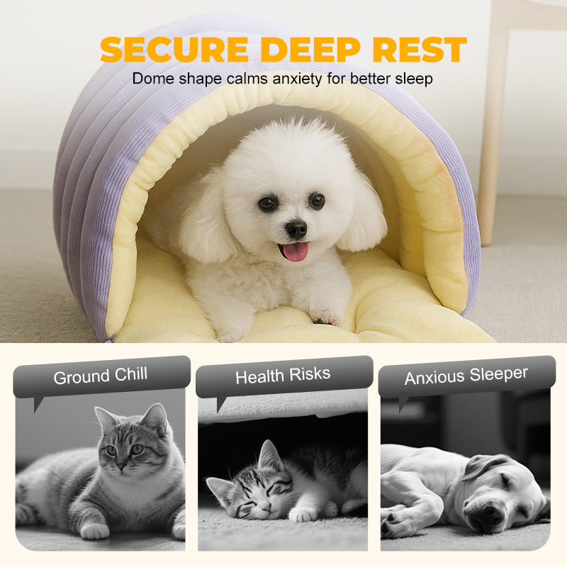 Warm Pet Cave Bed
