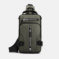 Waterproof Anti-Theft Crossbody Sling Bag with USB Charging Port and Multi-Pocket Design