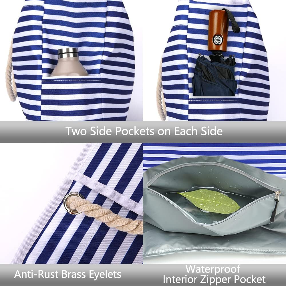 Waterproof Beach Tote with Travel Case