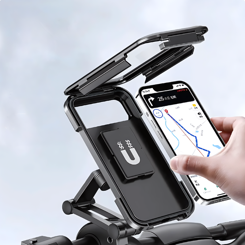 Waterproof Bike Phone Mount with 360-Degree Rotation