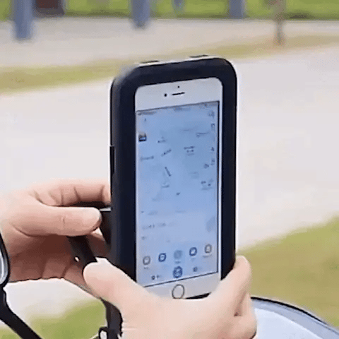 Waterproof Bike Phone Mount with 360-Degree Rotation