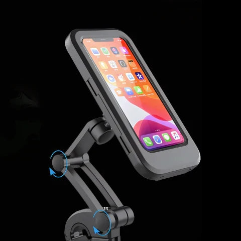 Waterproof Bike Phone Mount with 360-Degree Rotation