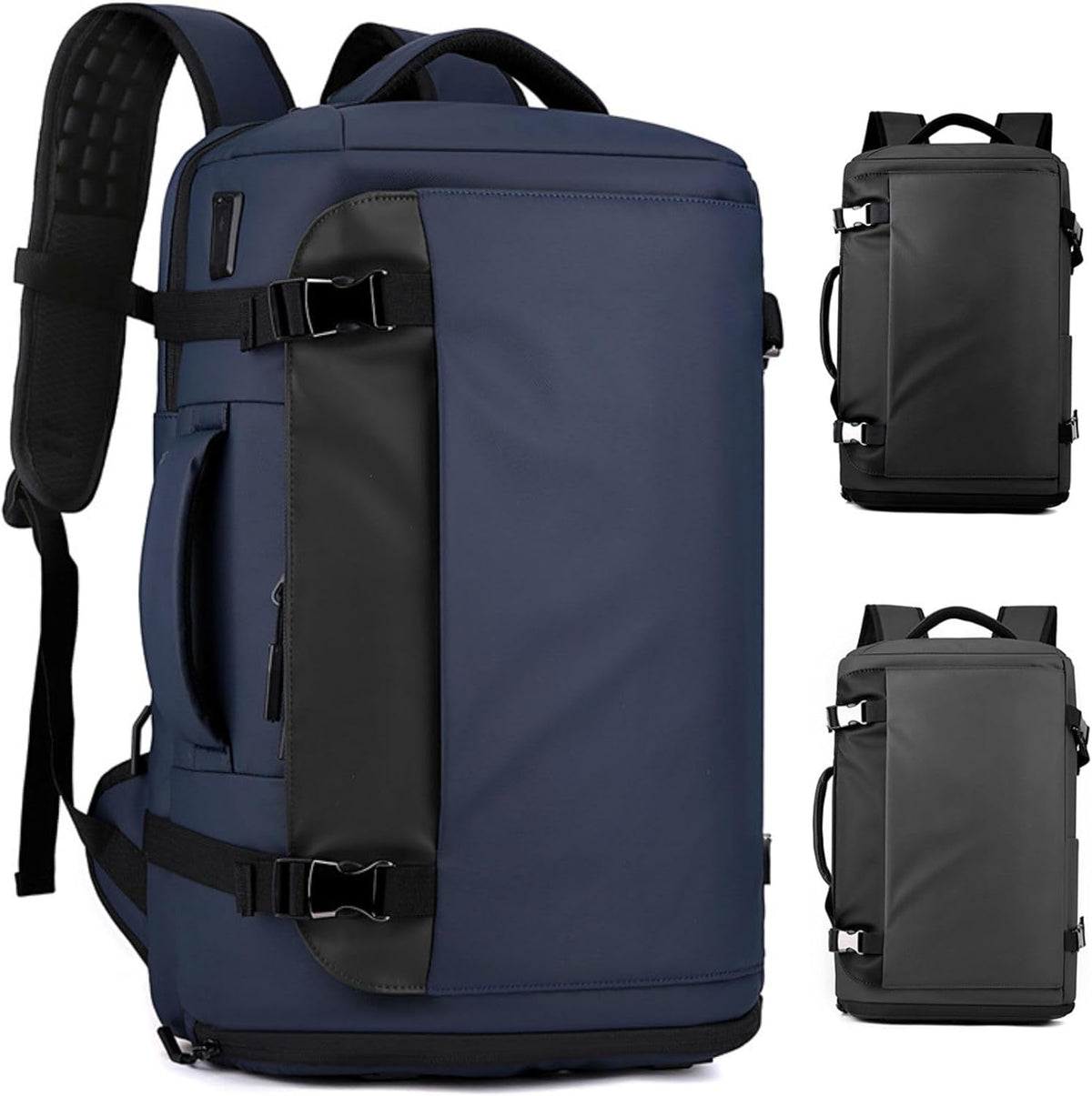 Waterproof Laptop Backpack with Side-Open Design & USB-C Port