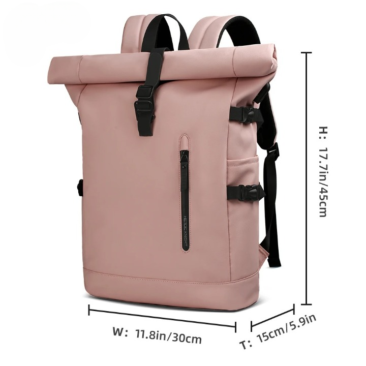 Waterproof Roll-Top Backpack