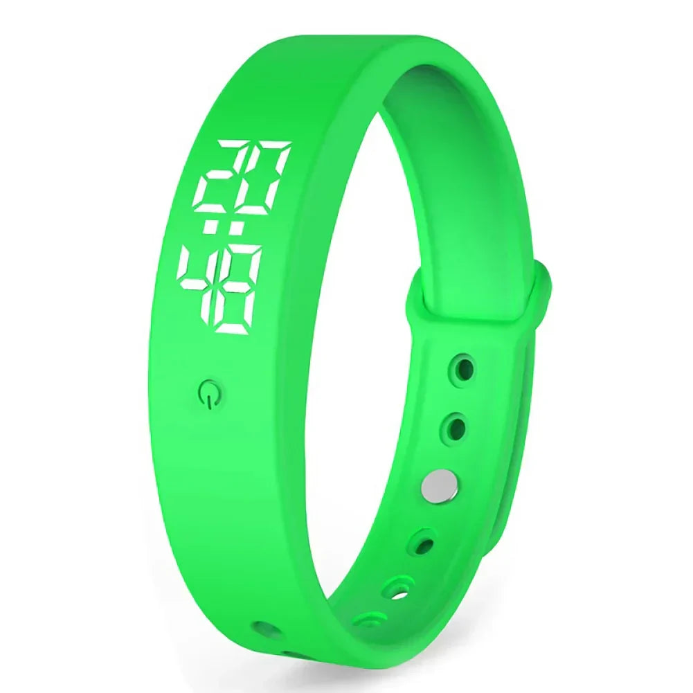 Waterproof Smartwatch Fitness Tracker with Vibration Alarm and Temperature Measurement