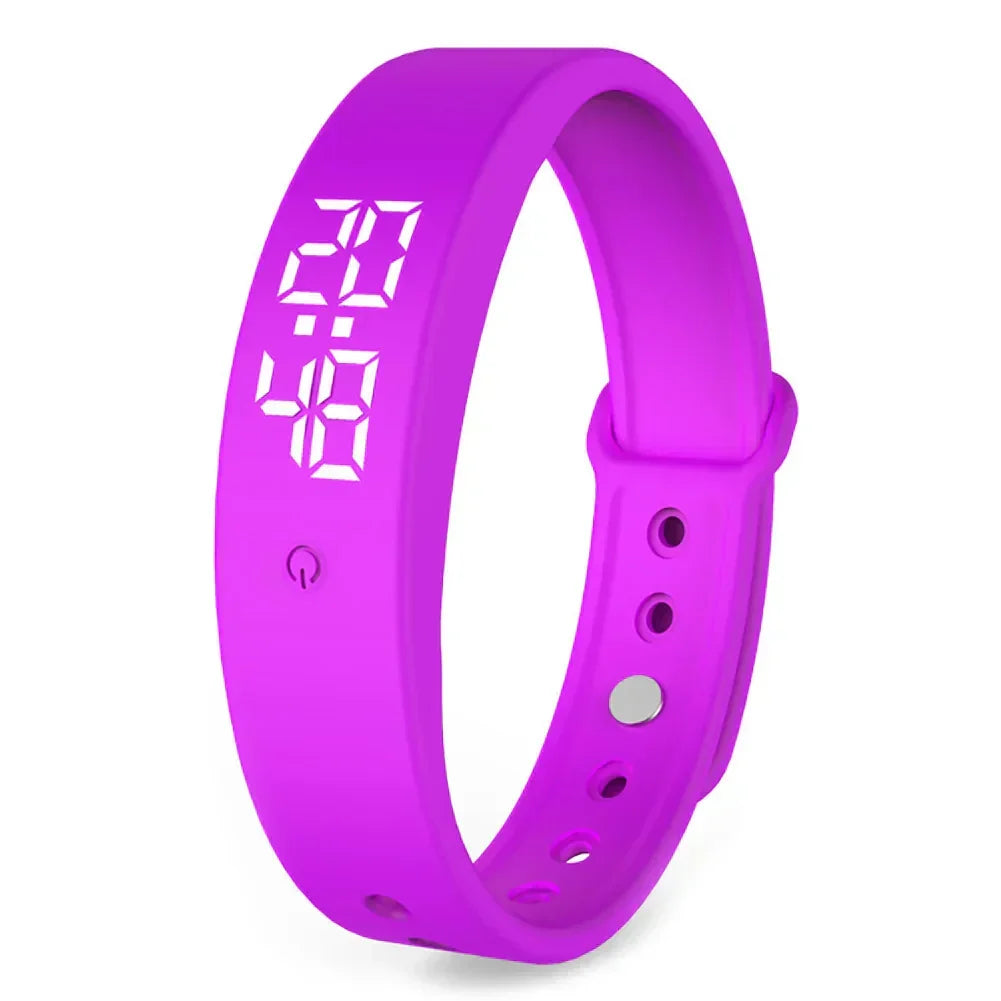 Waterproof Smartwatch Fitness Tracker with Vibration Alarm and Temperature Measurement