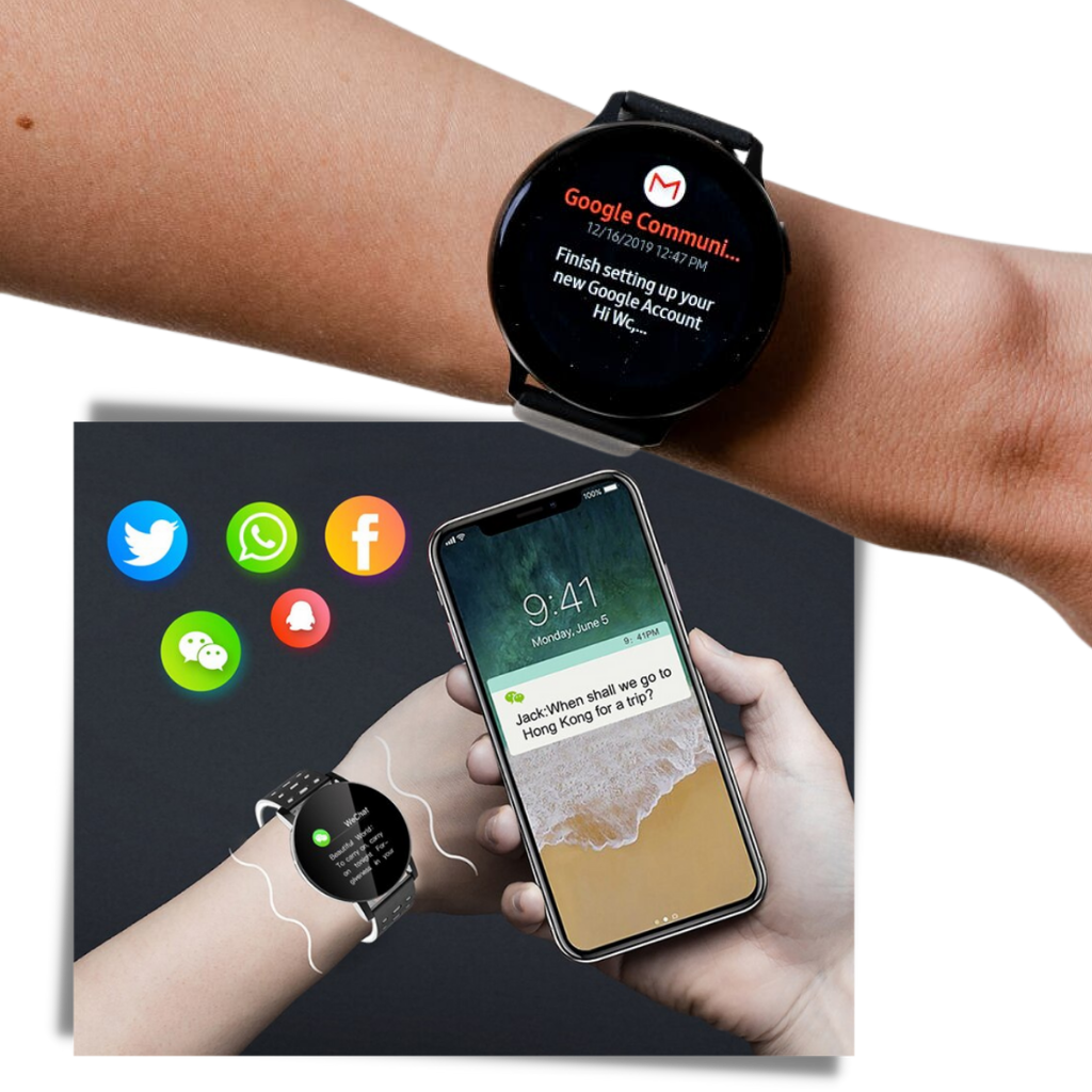Waterproof Smartwatch with Fitness and Sleep Tracking for Daily Use