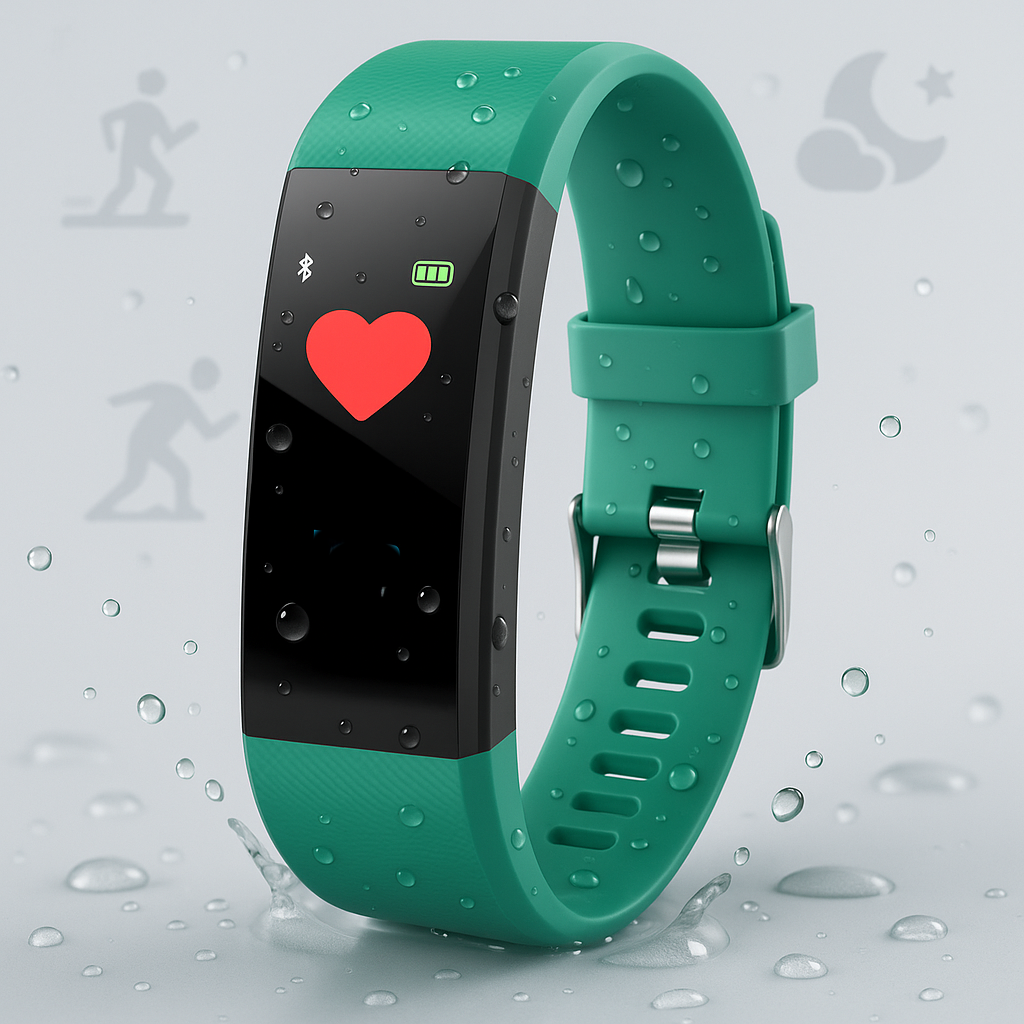 Waterproof Smartwatch with Heart Rate Monitor and Bluetooth for Active Lifestyles and Fitness Tracking
