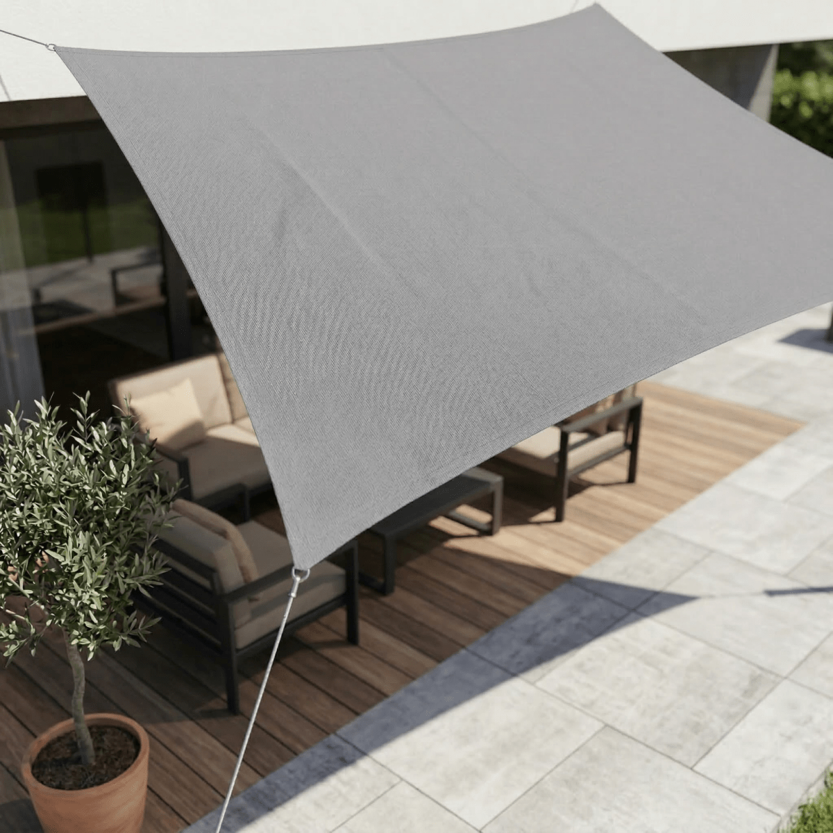 Waterproof Sun Shade Sail with UV Protection for Patio and Balcony