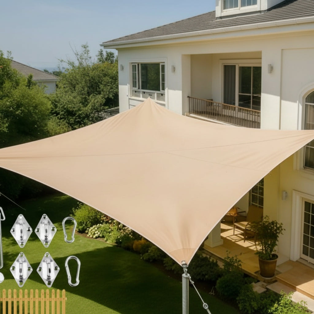 Waterproof Sun Shade Sail with UV Protection for Patio and Balcony