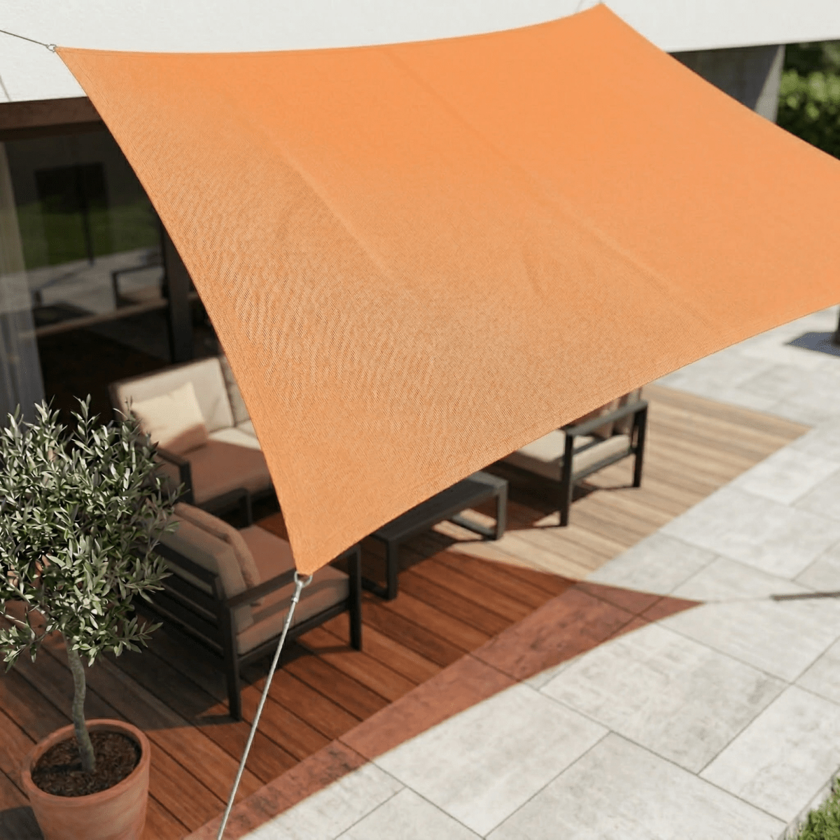 Waterproof Sun Shade Sail with UV Protection for Patio and Balcony