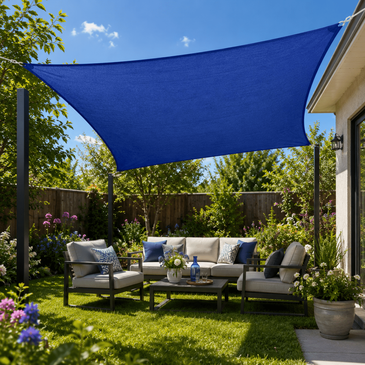 Waterproof Sun Shade Sail with UV Protection for Patio and Balcony