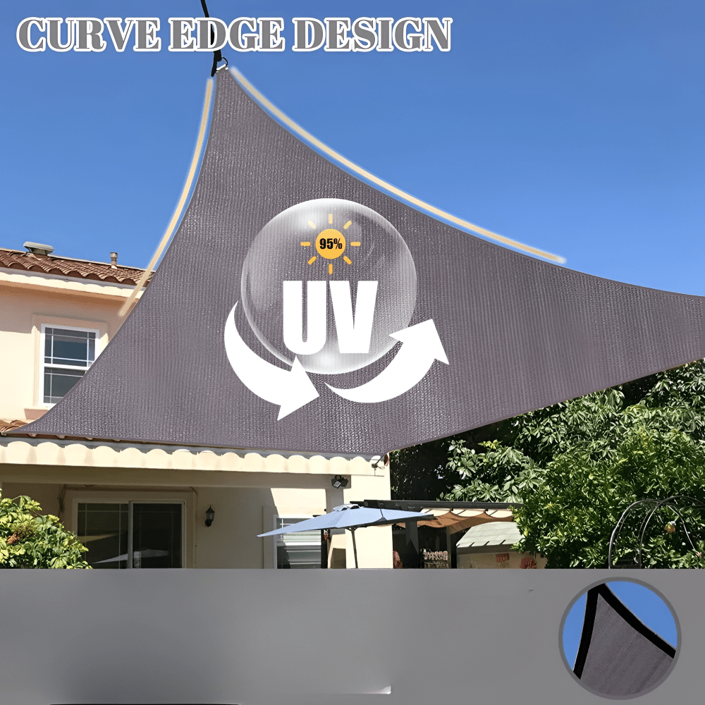 Waterproof Sun Shade Sail with UV Protection for Patio and Balcony