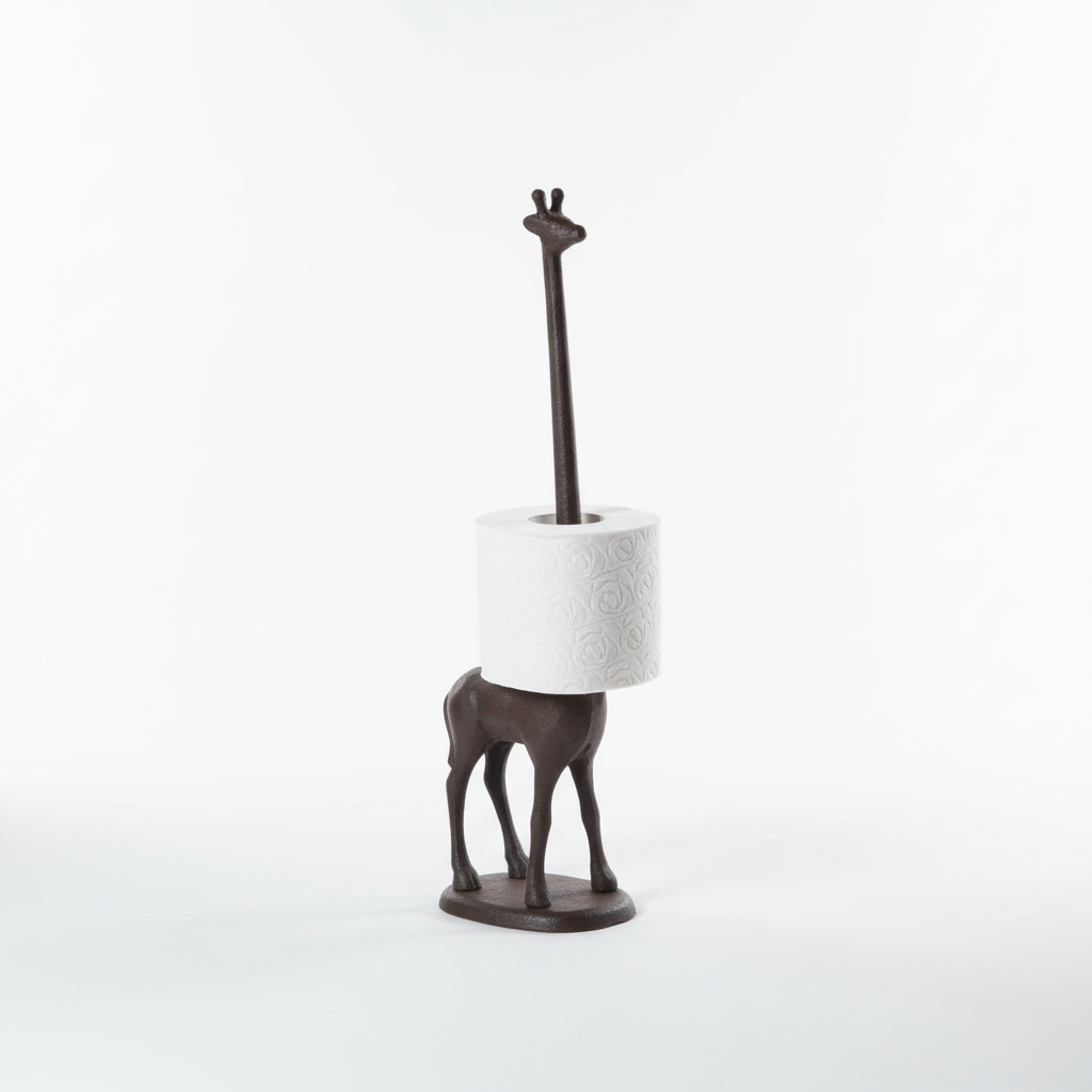 Whimsical Giraffe Toilet Paper Holder for Bathrooms