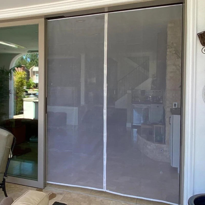White Magnetic Screen Door