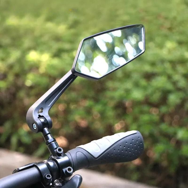 Wide-Angle Bike Rearview Mirror - Enhanced Vision Cycling Safety