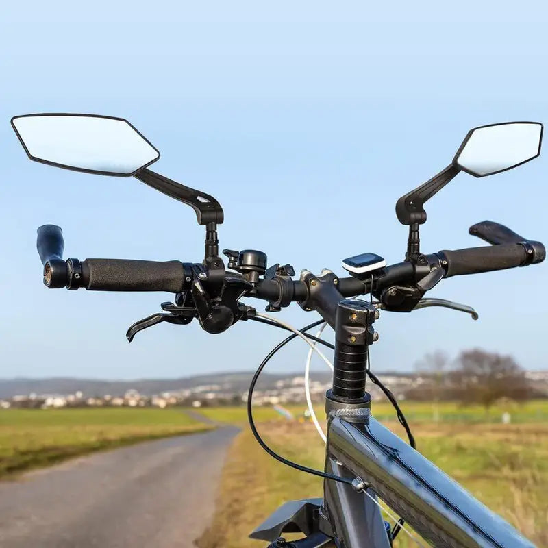 Wide-Angle Bike Rearview Mirror - Enhanced Vision Cycling Safety