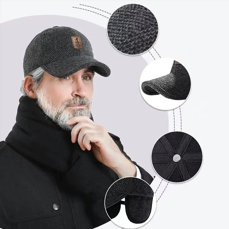 Winter Baseball Cap with Ear Flaps - Warm, Stylish and Practical