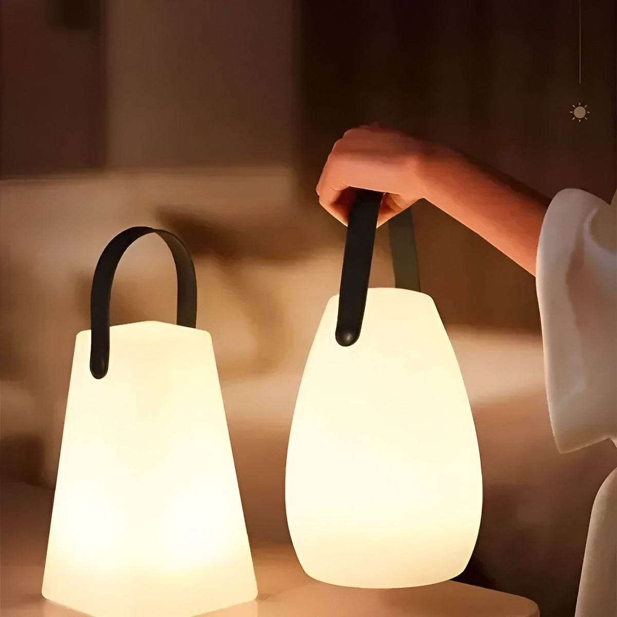 Wireless LED Table Lamp – Waterproof, Rechargeable, 16 Colors