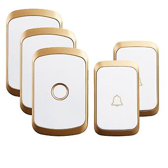 Wireless Waterproof Doorbell with LED Flash, Adjustable Volume & 36 Chimes
