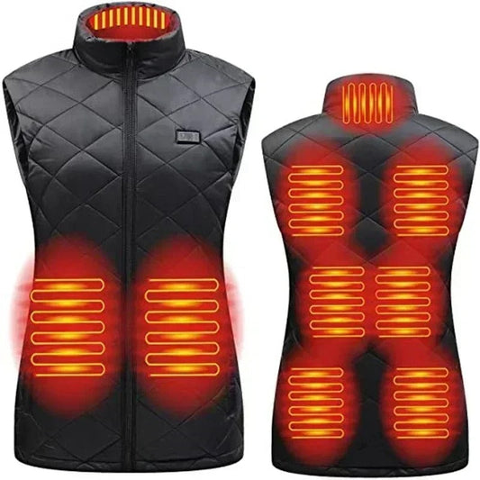 Women's 9-Zone Heated Vest - Adjustable Heat