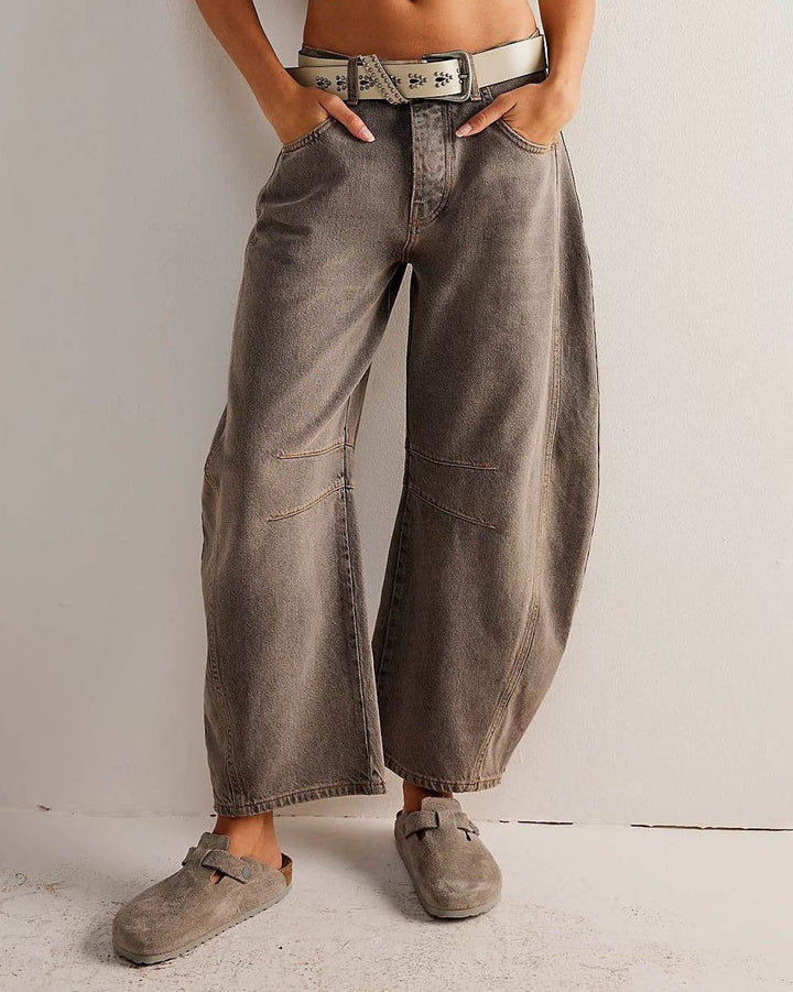 Women's Barrel Leg Jeans – Autumn Edition