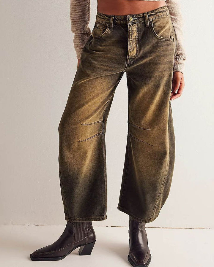 Women's Barrel Leg Jeans – Autumn Edition