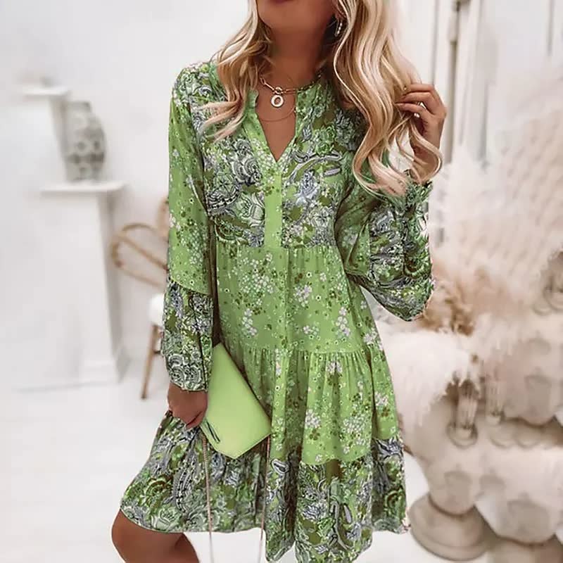 Women's Boho Summer Dress with Elegant Details