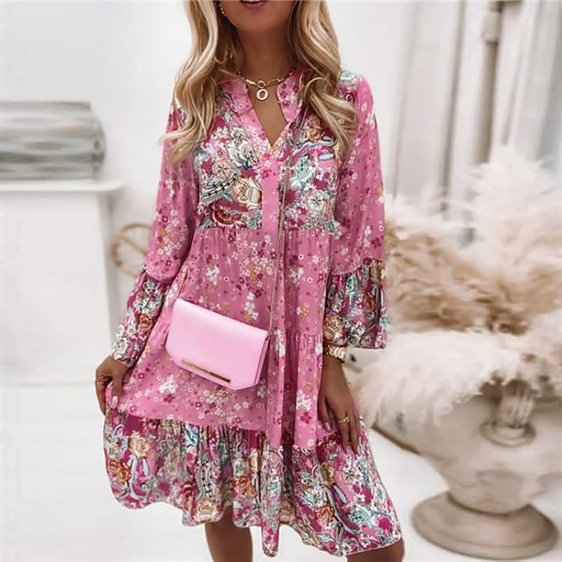 Women's Boho Summer Dress with Elegant Details