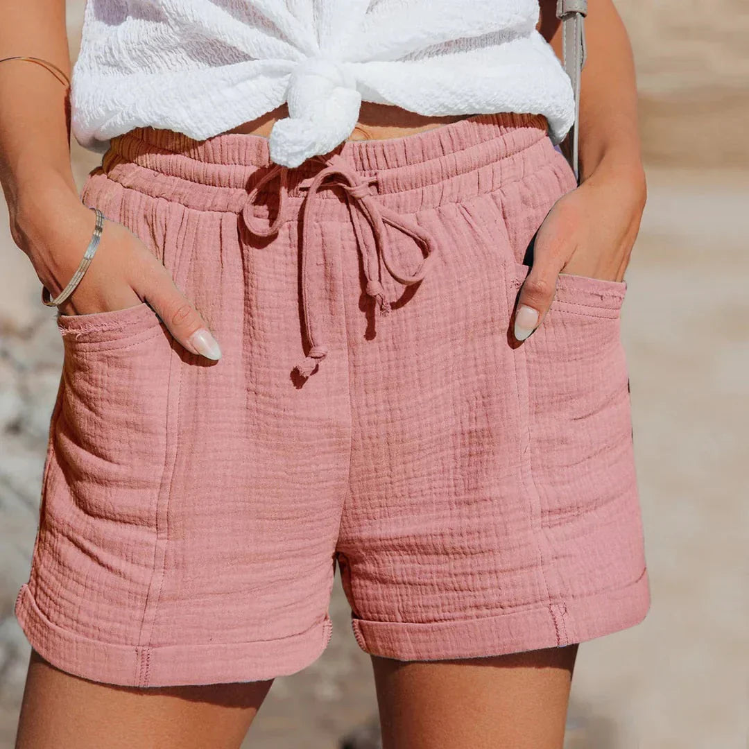 Women's Breezy Summer Shorts - Comfort Fit Waist