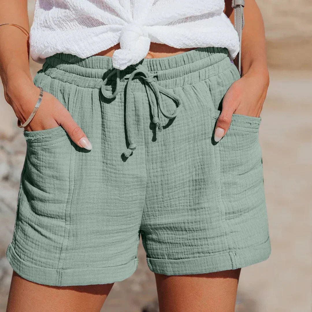Women's Breezy Summer Shorts - Comfort Fit Waist