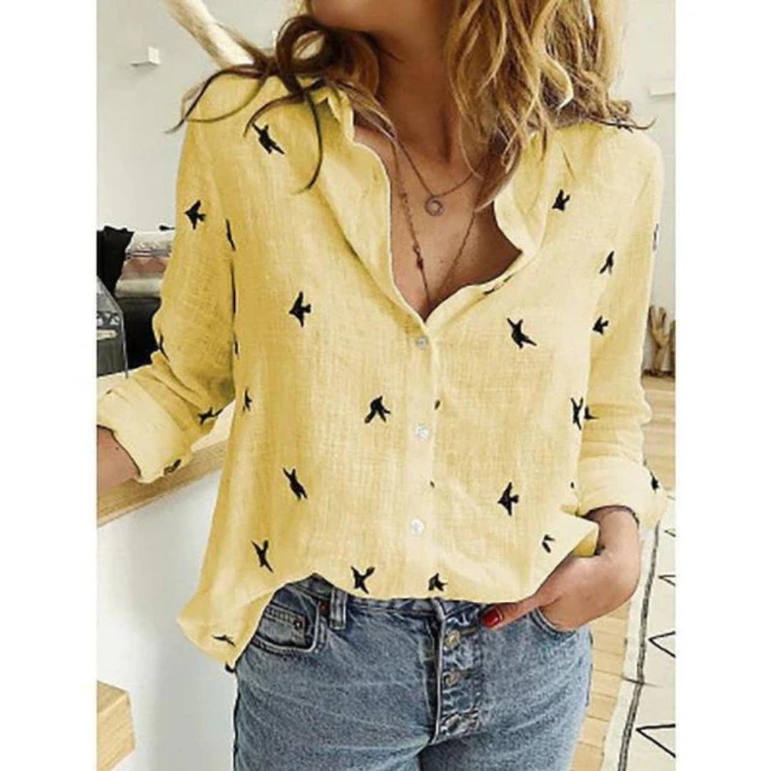 Women's Button-Down Blouse Shirt