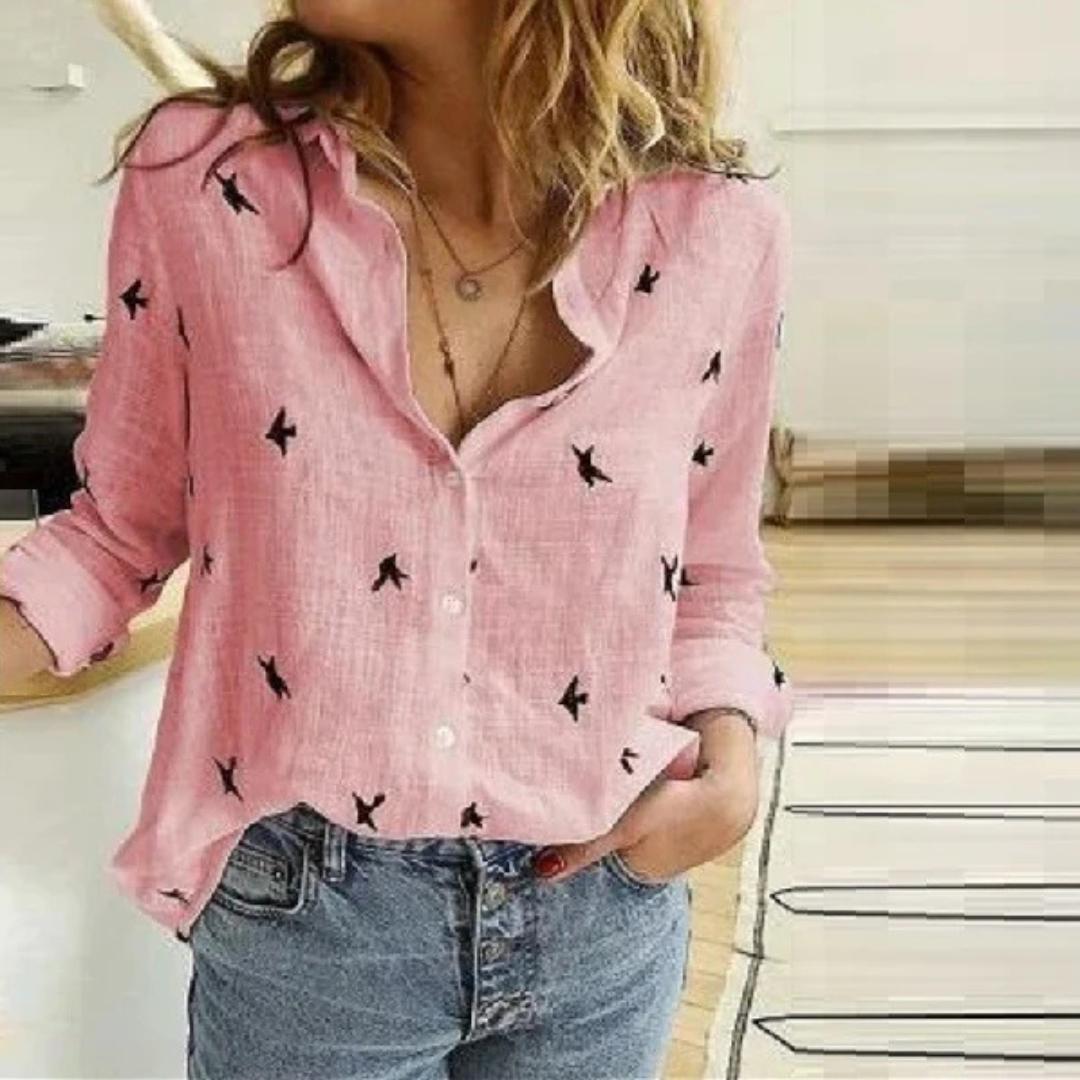 Women's Button-Down Blouse Shirt