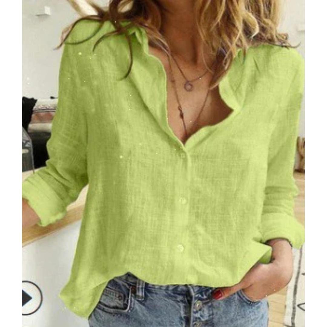 Women's Button-Down Blouse Shirt