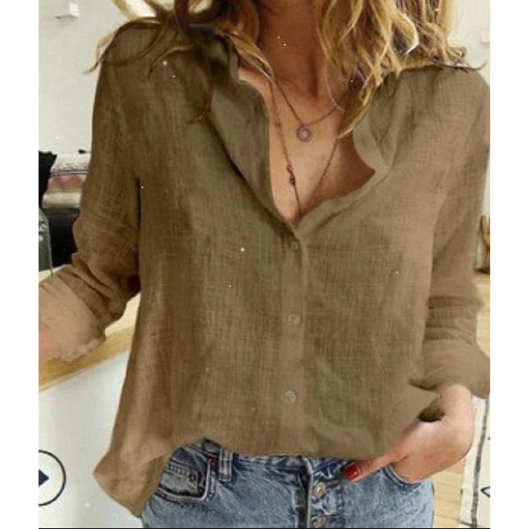 Women's Button-Down Blouse Shirt