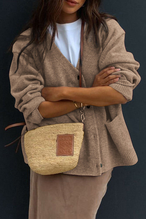 Women's Button-Down Long Sleeve Cardigan