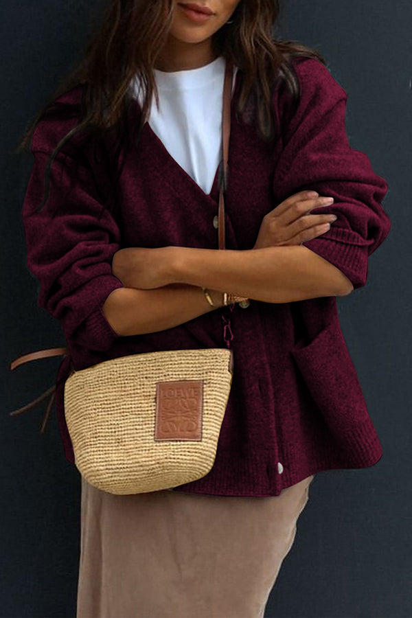 Women's Button-Down Long Sleeve Cardigan