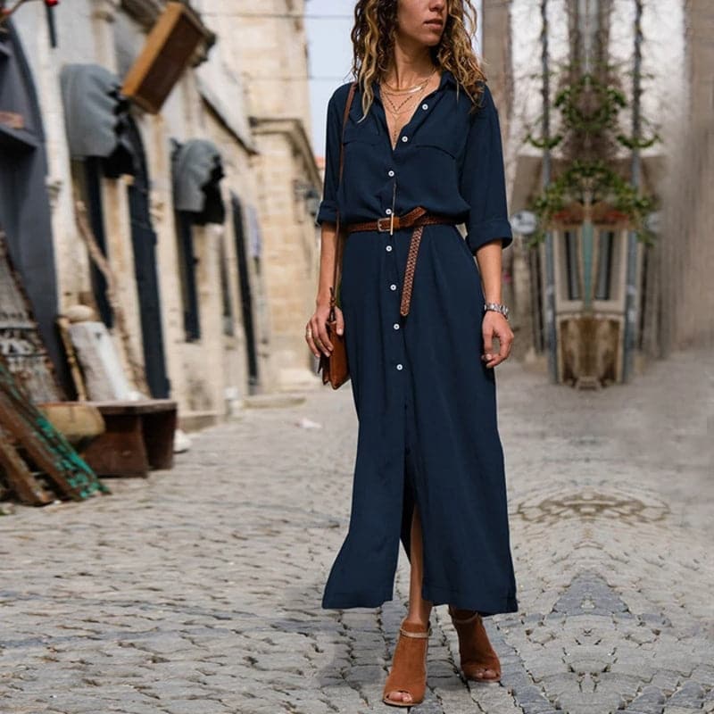 Women's Button-Down Midi Dress