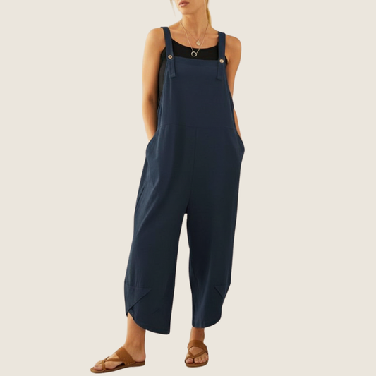 Women's Casual Wide-Leg Overalls