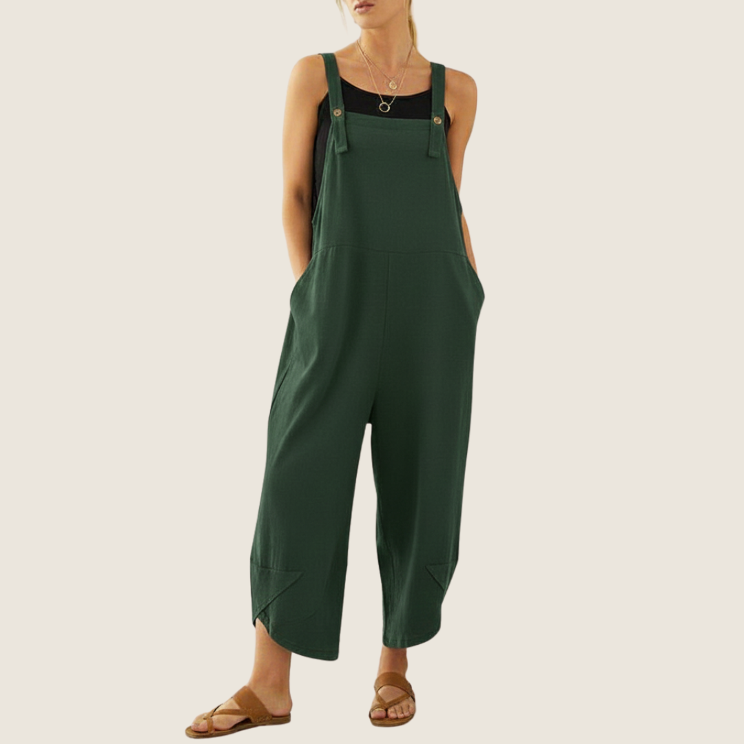 Women's Casual Wide-Leg Overalls