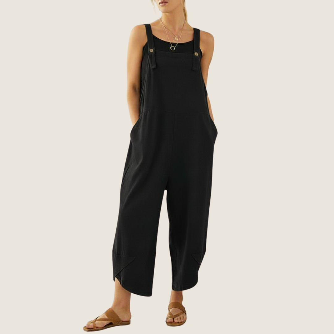 Women's Casual Wide-Leg Overalls